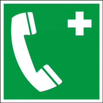 "Notruftelefon" - DIN EN ISO 7010, E004