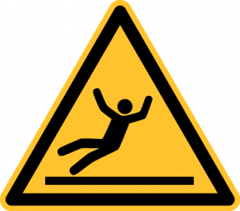 "Warnung vor Rutschgefahr" - DIN EN ISO 7010, W011