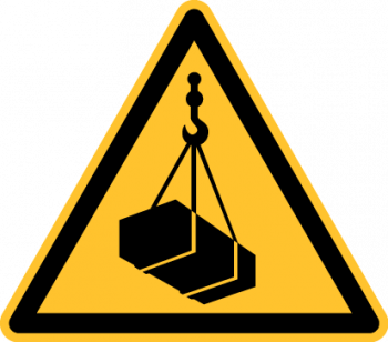 "Warnung vor schwebender Last" - DIN EN ISO 7010, W015