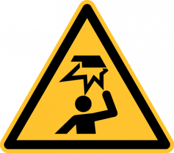 "Warnung vor Stoßverletzungen" - DIN EN ISO 7010, W020