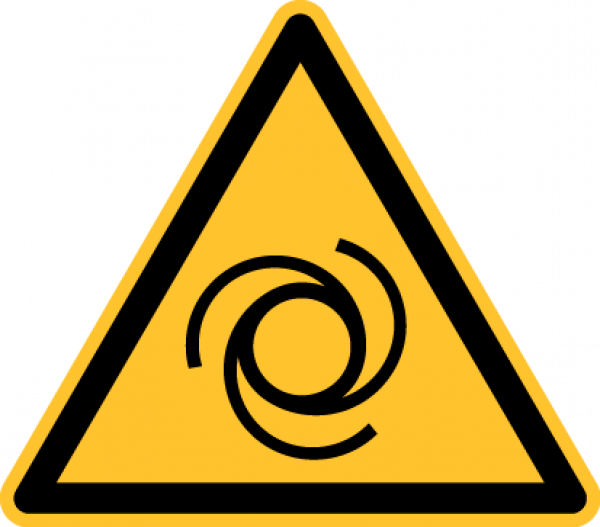 "Warnung vor automatischem Anlauf" - DIN EN ISO 7010, W018